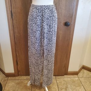 Midnight Carole Hochman Pajama Bottoms - Black/Grey/White - Size L